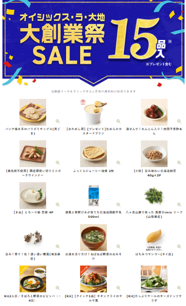 【2025年激安】Oisixの大創業祭セール15品入りの内容