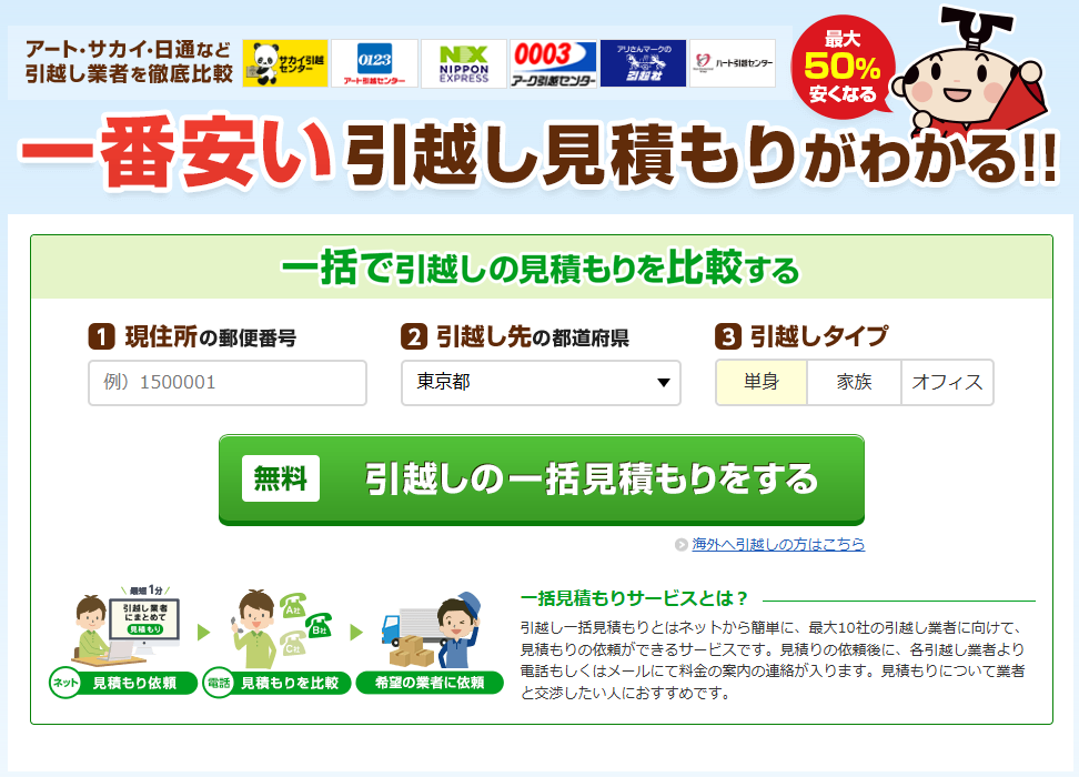 【時短×節約】友人が選んだ引越し侍一括見積もりの実力！引越し費用が平均3万円安くなる！？